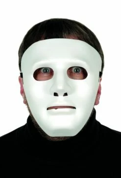 Masque Blanc Anonyme En Plastique - Viva La Fiesta