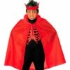 Cape Mi-longue Noire Ou Rouge De 90 Cm Pour Enfant - Viva La Fiesta -VIVALAFIESTA Soldes 1181 Cape mi longue noire ou rouge de 90 cm pour enfant