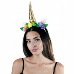 Serre Tête De Licorne Doré - Viva La Fiesta