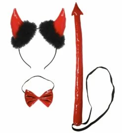 Set Diablesse Avec Cornes, Nœud-papillon Et Queue - Viva La Fiesta