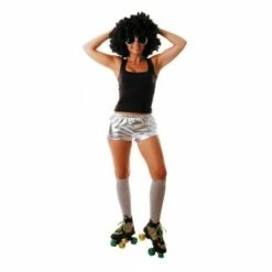 Short Argenté Disco Femme - Viva La Fiesta - Montpellier