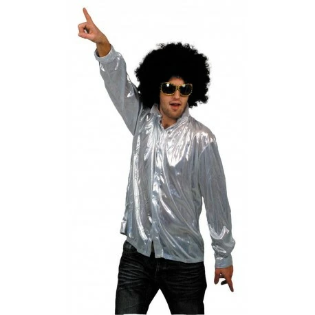 Chemise Disco Argentée Night Fever Homme - Viva La Fiesta 3 Chemise Disco Argentée Night Fever Homme - Viva La Fiesta