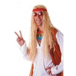 Perruque Hippie Blonde Longue Mixte - Viva La Fiesta