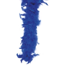 Boa à Plumes Style Charleston Bleu Roi - Viva La Fiesta