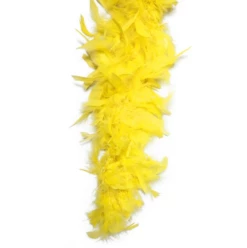 Boa à Plumes Style Charleston Jaune - Viva La Fiesta