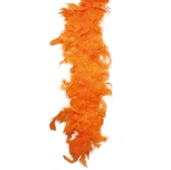 Boa à Plumes Style Charleston Orange - Viva La Fiesta