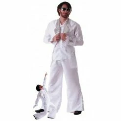 Déguisement Disco Forever Adulte Blanc - Viva La Fiesta