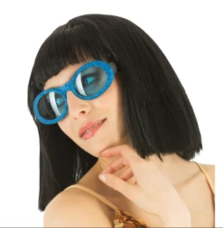 Lunettes Disco à Paillettes Bleu - Viva La Fiesta