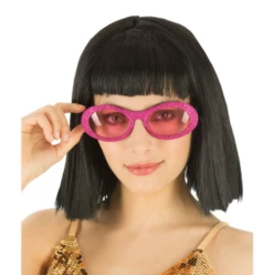 Lunettes Disco à Paillettes Rose Fuchsia - Viva La Fiesta