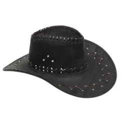 Chapeau De Cow Boy Western En Daim - Viva La Fiesta -VIVALAFIESTA Soldes 3193 Chapeau de cow boy western en daim