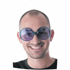 Lunettes Hippie Géantes Bleu - Viva La Fiesta