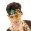 Grosses Lunettes Hippies Rondes Jaune - Viva La Fiesta -VIVALAFIESTA Soldes 3206 Grosses lunettes Hippies rondes