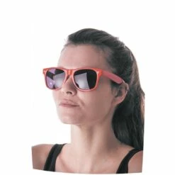 Devant -VIVALAFIESTA Soldes 3210 Lunette de soleil fluo