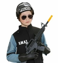 Casque De Police Noir - Viva La Fiesta -VIVALAFIESTA Soldes 3374 Casque de police noir