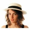 Chapeau De Guinguette En Paille Beige Clair - Viva La Fiesta -VIVALAFIESTA Soldes 3389 Chapeau de guinguette en paille beige clair