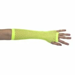 Gants En Résille Fluo UV Jaune - Viva La Fiesta