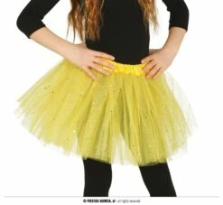 Tutu Jaune Fluo à Paillettes Enfant - Viva La Fiesta