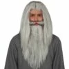 Perruque Grise Avec Barbe Et Moustache De Sorcier - Viva La Fiesta -VIVALAFIESTA Soldes 4044 Perruque grise avec barbe et moustache de sorcier