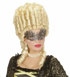 Loup En Dentelle Noire à Reflets Argentés - Viva La Fiesta -VIVALAFIESTA Soldes 4222 Loup en dentelle noire a reflets argentes