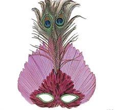 Loup Avec Grandes Plumes - Viva La Fiesta -VIVALAFIESTA Soldes 4227 Loup avec grandes plumes