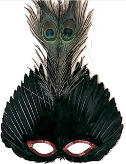 Loup Avec Grandes Plumes - Viva La Fiesta -VIVALAFIESTA Soldes 4230 Loup avec grandes plumes