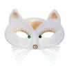 Loup En Forme De Chat Blanc Et Or - Viva La Fiesta -VIVALAFIESTA Soldes 4262 Loup en forme de chat blanc et or