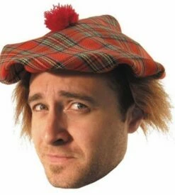 Casquette écossaise Avec Cheveux Adulte - Viva La Fiesta