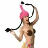 Chapeau Flamand Rose En Velours - Viva La Fiesta -VIVALAFIESTA Soldes 4447 Chapeau flamand rose en velours