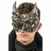 Masque Diable Steampunk Argenté - Viva La Fiesta -VIVALAFIESTA Soldes 5264 Masque diable Steampunk argente