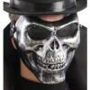 Masque Crâne Argenté - Viva La Fiesta -VIVALAFIESTA Soldes 5265 Masque crane argente