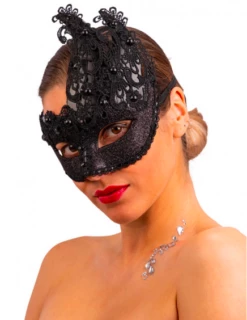 Loup élégant Macramé Et Perle Luxe - Viva La Fiesta