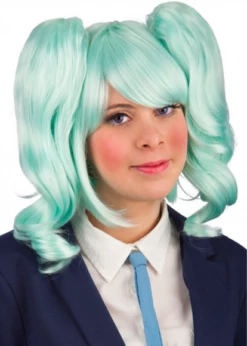 Perruque Cheveux Verts D'eau Luxe - Viva La Fiesta