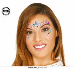 Bijoux Pour Visage Multicolore - Viva La Fiesta