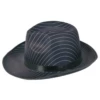 Borsalino Noir à Rayures Grises - Viva La Fiesta -VIVALAFIESTA Soldes Borsalino noir a rayures grises