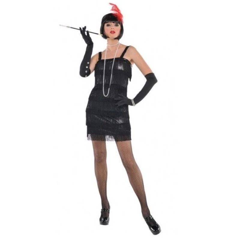 Déguisement Charleston Robe Noir - Viva La Fiesta 3 Déguisement Charleston Robe Noir - Viva La Fiesta