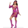 Déguisement Robe Hippie Violet Femme - Viva La Fiesta 1 Déguisement Robe Hippie Violet Femme - Viva La Fiesta -VIVALAFIESTA Soldes Deguisement robe hippie violet femme