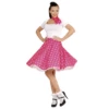 Jupe à Pois Années 50 Rose Et Blanche - Viva La Fiesta -VIVALAFIESTA Soldes Jupe a pois Annees 50 rose et blanche