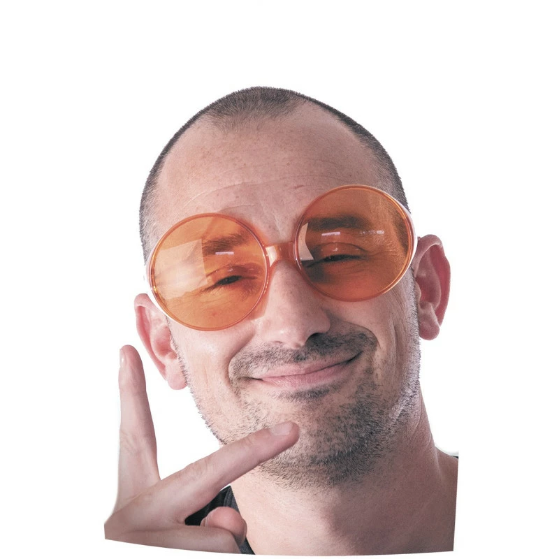 Lunettes Hippie Géantes Oranges - Viva La Fiesta 3 Lunettes Hippie Géantes Oranges - Viva La Fiesta