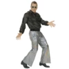 Pantalon Disco Holographique Argenté Homme - Viva La Fiesta -VIVALAFIESTA Soldes Pantalon Disco holographique argente homme