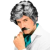 Perruque Et Moustache Grise Homme - Viva La Fiesta -VIVALAFIESTA Soldes Perruque et moustache grise homme