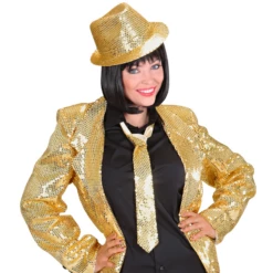 Cravate à Sequins Or - Viva La Fiesta - Montpellier -VIVALAFIESTA Soldes Standard 3